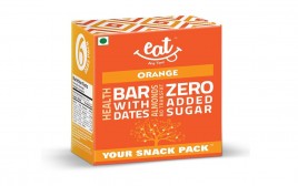 Eat Any Time Orange Health Bar With Dates, Almonds  Box  240 grams